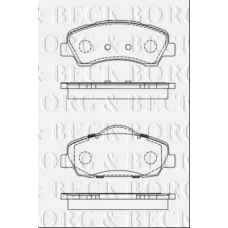 BBP2442 BORG & BECK Комплект тормозных колодок, дисковый тормоз