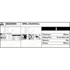 DC82894 EDR Тормозной суппорт