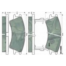 GDB3165 TRW Комплект тормозных колодок, дисковый тормоз