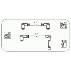 JP148 JANMOR Комплект проводов зажигания
