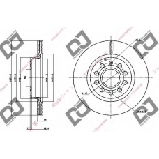 BD1330 DJ PARTS Тормозной диск