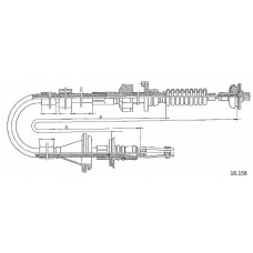 18.158 CABOR Трос, управление сцеплением