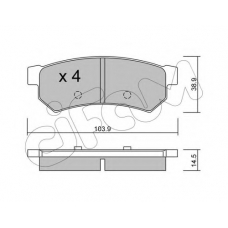 822-846-0 CIFAM Комплект тормозных колодок, дисковый тормоз
