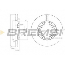 DBA450V BREMSI Тормозной диск