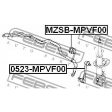 MZSB-MPVF00 FEBEST Опора, стабилизатор