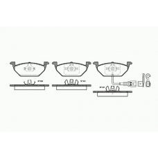 0633 41 KAWE Комплект тормозных колодок, дисковый тормоз