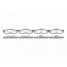 0467.20 REMSA Комплект тормозных колодок, дисковый тормоз