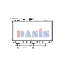 213230N AKS DASIS Радиатор, охлаждение двигателя