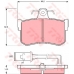 GDB486 TRW Комплект тормозных колодок, дисковый тормоз