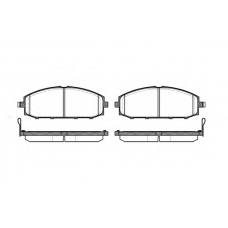 P6113.04 WOKING Комплект тормозных колодок, дисковый тормоз