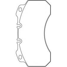 CVP084 DON Комплект тормозных колодок, дисковый тормоз