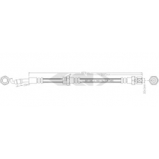 339737 SPIDAN Тормозной шланг