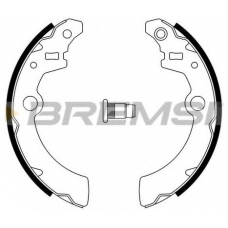 GF0918 BREMSI Комплект тормозных колодок
