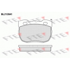 BL2128A1 FTE Комплект тормозных колодок, дисковый тормоз