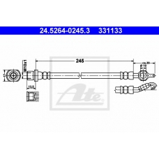24.5264-0245.3 ATE Тормозной шланг