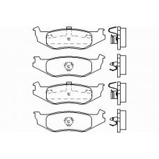 MDB2306 MINTEX Комплект тормозных колодок, дисковый тормоз