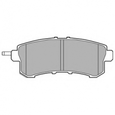 LP2447 DELPHI Комплект тормозных колодок, дисковый тормоз