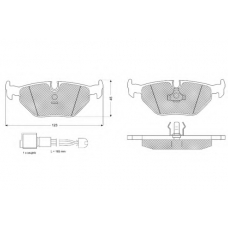 PF10701 PROCODIS FRANCE Комплект тормозных колодок, дисковый тормоз