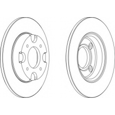 DDF538-1 FERODO Тормозной диск