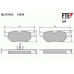 BL1751A2 FTE Комплект тормозных колодок, дисковый тормоз