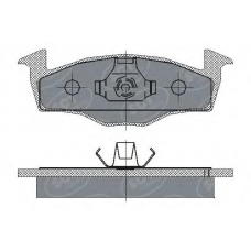 SP 227 SCT Комплект тормозных колодок, дисковый тормоз