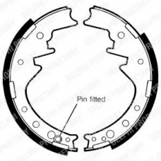 LS1335 DELPHI Комплект тормозных колодок