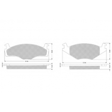 PF1014 PROCODIS FRANCE Комплект тормозных колодок, дисковый тормоз
