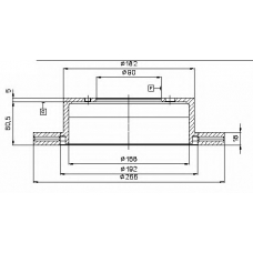 C655-55 ASHUKI Тормозной диск