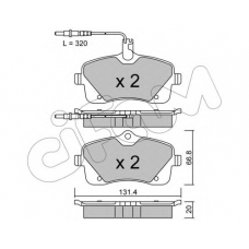 822-853-0 CIFAM Комплект тормозных колодок, дисковый тормоз