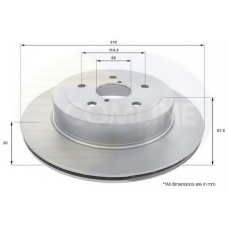 ADC0825V COMLINE Тормозной диск