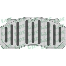 05P1182 LPR Комплект тормозных колодок, дисковый тормоз