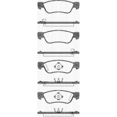 8110 10962 TRISCAN Комплект тормозных колодок, дисковый тормоз