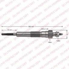 HDS430 DELPHI Свеча накаливания