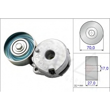 654812 AUTEX Натяжная планка, поликлиновой ремень