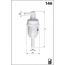 G31 MECAFILTER Топливный фильтр