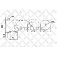 90-48841-SX STELLOX Кожух пневматической рессоры