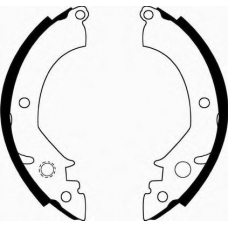 J GF-508AF JAPANPARTS Комплект тормозных колодок