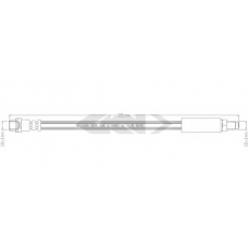 339573 SPIDAN Тормозной шланг