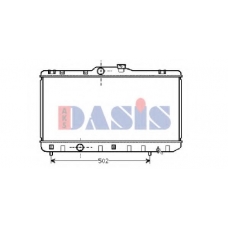210380N AKS DASIS Радиатор, охлаждение двигателя