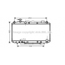 TO2301 Prasco Радиатор, охлаждение двигателя
