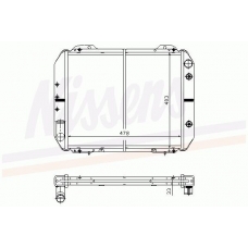 62951 NISSENS Радиатор, охлаждение двигателя