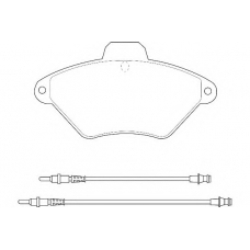WBP21632A WAGNER LOCKHEED Комплект тормозных колодок, дисковый тормоз