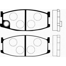 J PA-319AF JAPANPARTS Комплект тормозных колодок, дисковый тормоз