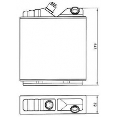 58146 NRF Теплообменник, отопление салона