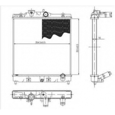 712-0051 TYC Радиатор, охлаждение двигателя