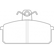 WBP20708A WAGNER LOCKHEED Комплект тормозных колодок, дисковый тормоз