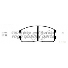 C001-01 ASHUKI Комплект тормозных колодок, дисковый тормоз