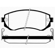 J PP-137AF JAPANPARTS Комплект тормозных колодок, дисковый тормоз