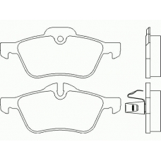 MDB2162 MINTEX Комплект тормозных колодок, дисковый тормоз