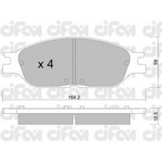822-682-0 CIFAM Комплект тормозных колодок, дисковый тормоз